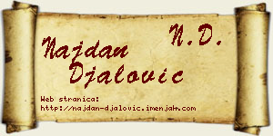 Najdan Đalović vizit kartica